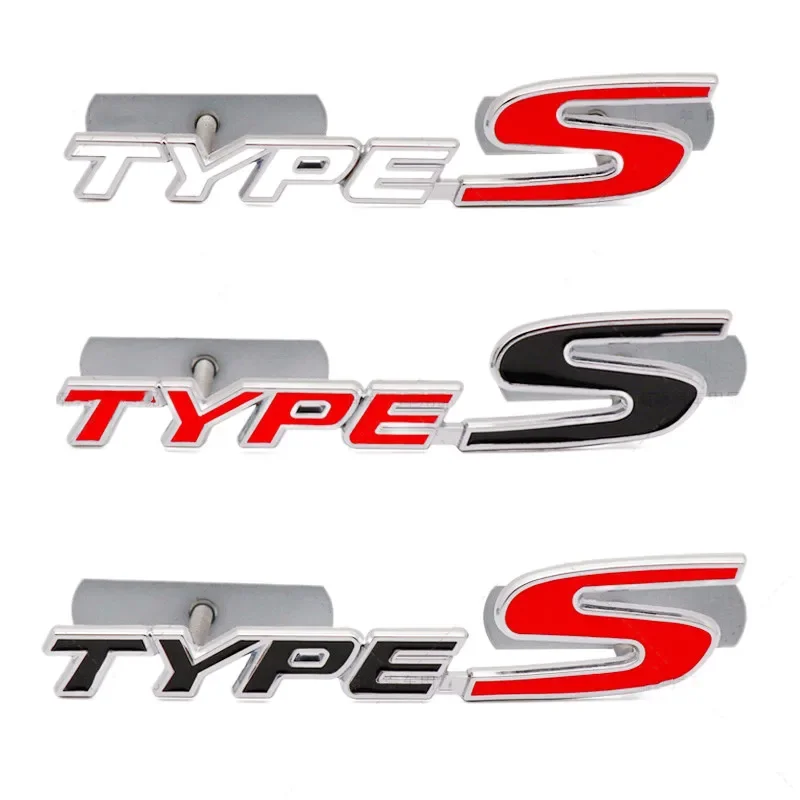 3D Metal Car Front Grill Emblem Auto Badge Sticker Decals For Honda Type S Y Sport Logo Civic Accord Crv Hrv Car Accessories