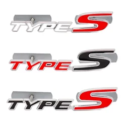 3D Metal Car Front Grill Emblem Auto Badge Sticker Decals For Honda Type S Y Sport Logo Civic Accord Crv Hrv Car Accessories