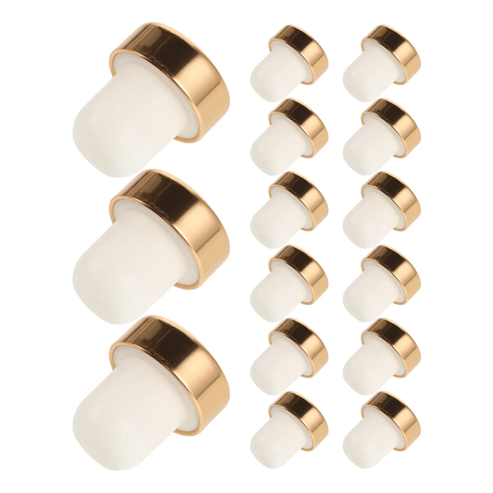 

15Pcs Glass Bottle Stopper Seal T-Shape Plastic Cork Reusable Airtight Leak Proof Plug for Aroma Perfume Essential Oil Bottles