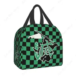 Anime Demon Slayer Insulated Lunch Tote Bag for Women Kids Tanjiro Kamado Thermal Cooler Food Lunch Box Portable Picnic Bags