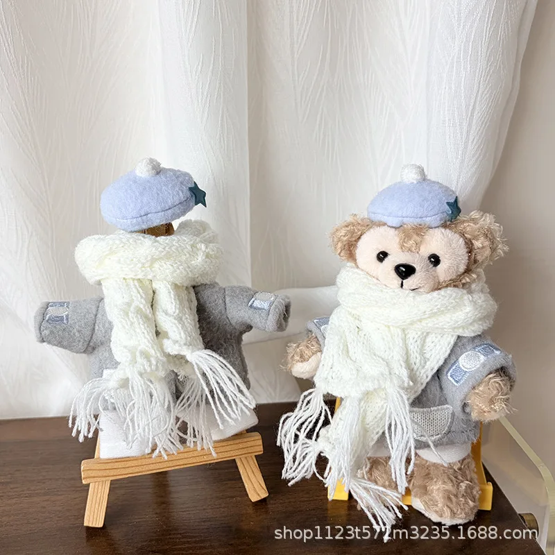 디즈니 겨울 사교계 시리즈 리나벨 더피 플러시 인형 키체인 장식 배낭 장식품 소녀 휴일 선물