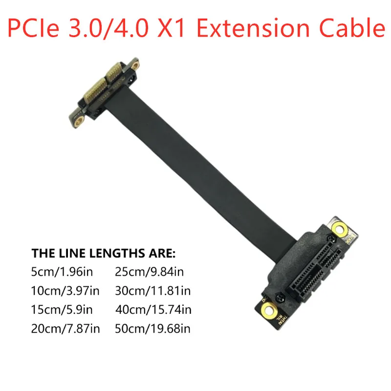 

Материнские платы Кабель PCIe PCIe 3.0/4.0 X1 Riser Cable 90 ° Прямоугольный удлинитель PCI Express X1 для адаптера PCIe WiFi Card M.2