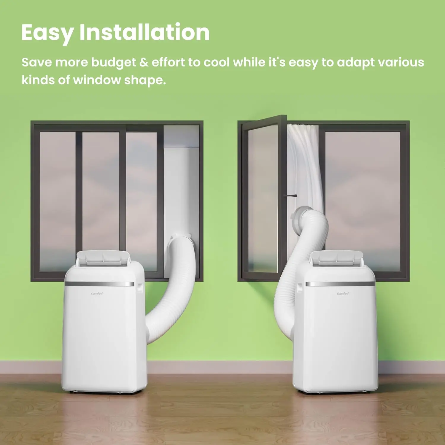 Condizionatore portatile 2025 da 10000 BTU - Mini dispositivo di raffreddamento ecologico 220 V R290 con potenza di raffreddamento da 1,5 HP