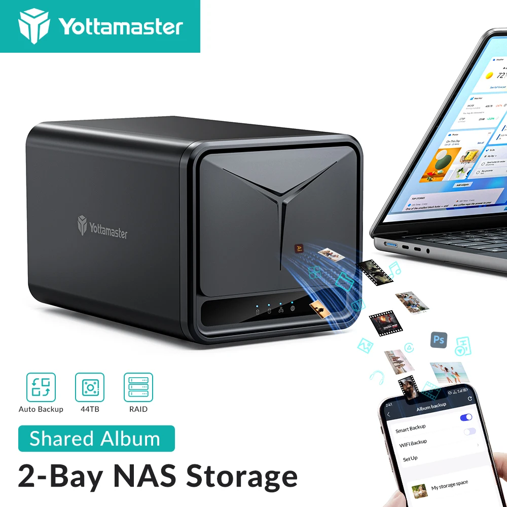 Yottamaster 2/5 Bay NAS 2.5