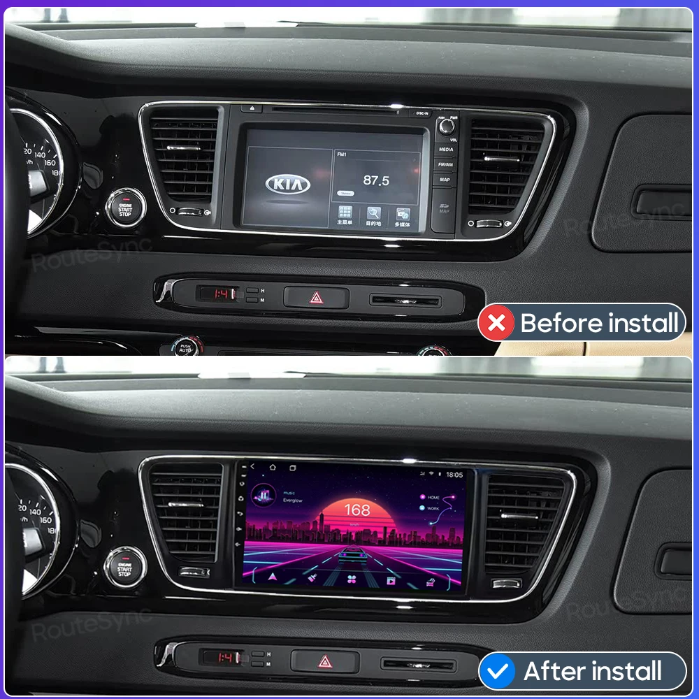 Android For Kia Carnival YP Sedona 2014 - 2018 Car Multimedia Player Carplay Auto Radio Video Stereo Navigation GPS 2din Wifi BT