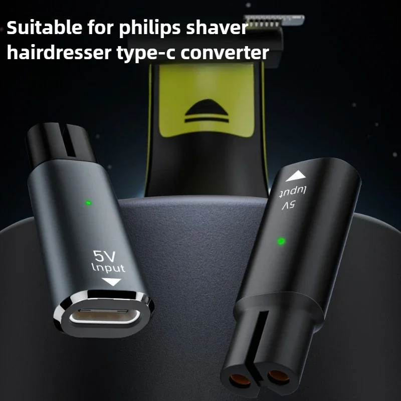 Pop 5V USB C Shaver Charger Adapter Charging Converter For Braun Series 3 5 7 9 6 1 XT5 Electric Razor Type C To Dc Power Connec