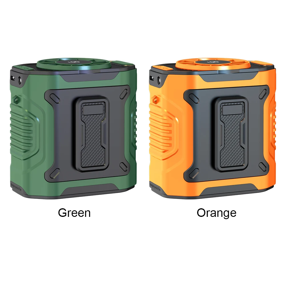 Ventilateur de taille Portable USB Rechargeable Clip sur ceinture Portable chemise ventilateur de corps avec lampe de poche ventilateur de taille de refroidissement pour les voyages en plein air