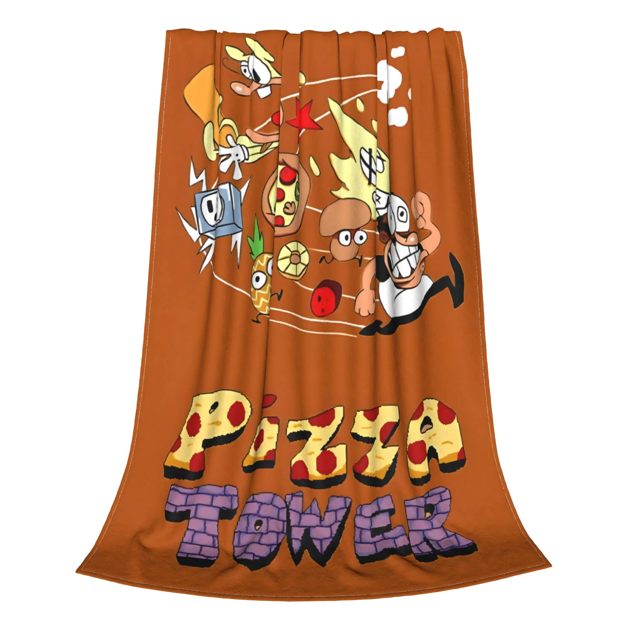 1PC Pizza Tower Peppino Trans Blanket Throw Blanket  Novelty Warm Blanket All Season Gift