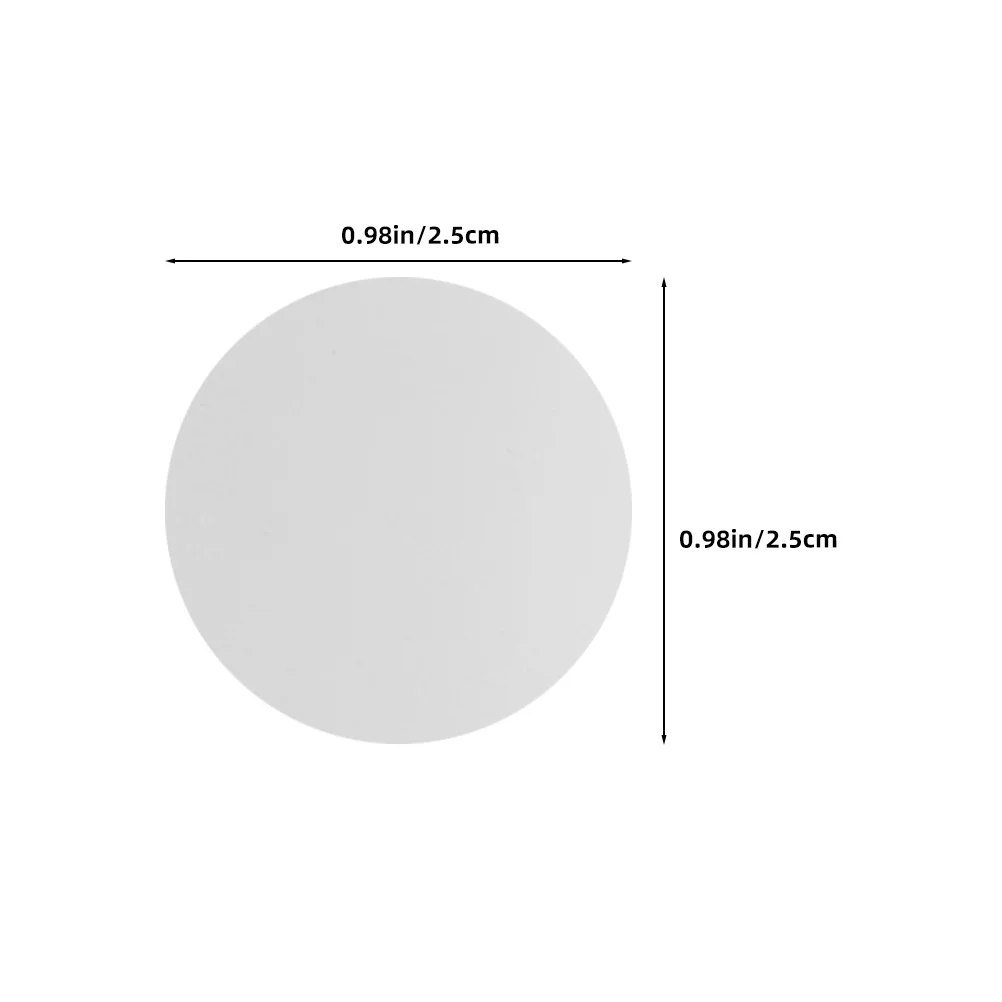 500Pcs Self Adhesive Labels Round Stickers White Coding Dot Blank Removable Writable for Organizing Jars Bottles Packaging