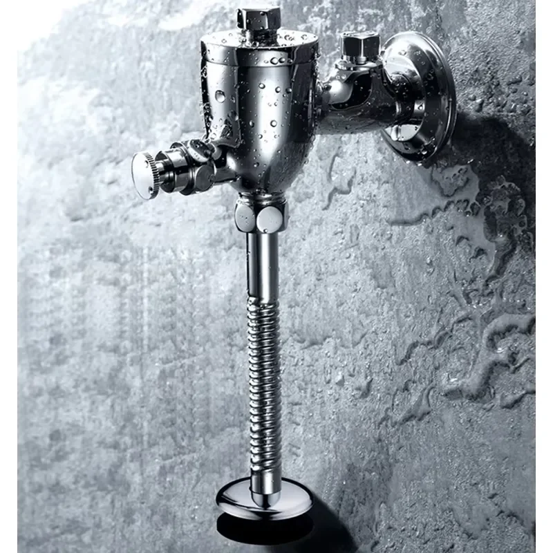 Latest Design Public Bathroom Urinal Brass Button Flush Delay Valve