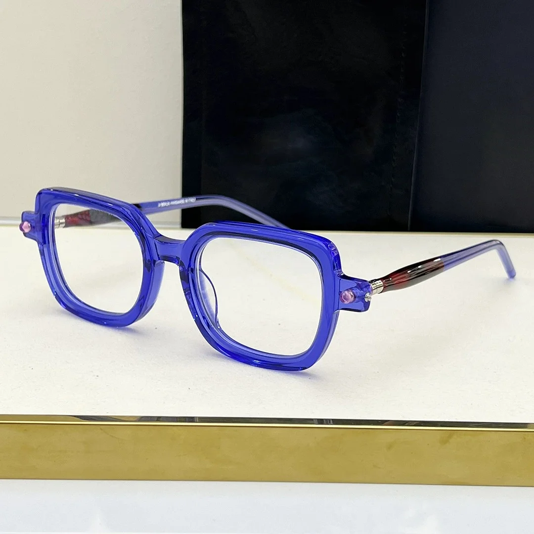 Belight 光学 MASKE P4 ドイツデザインマット手作りアセテート男性女性ヴィンテージレトロ眼鏡処方レンズ