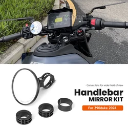 Motorcycle Mirrors For 390 2024 Blind Spot Mirror wide angle Adjustable Handlebar Side Mirrors