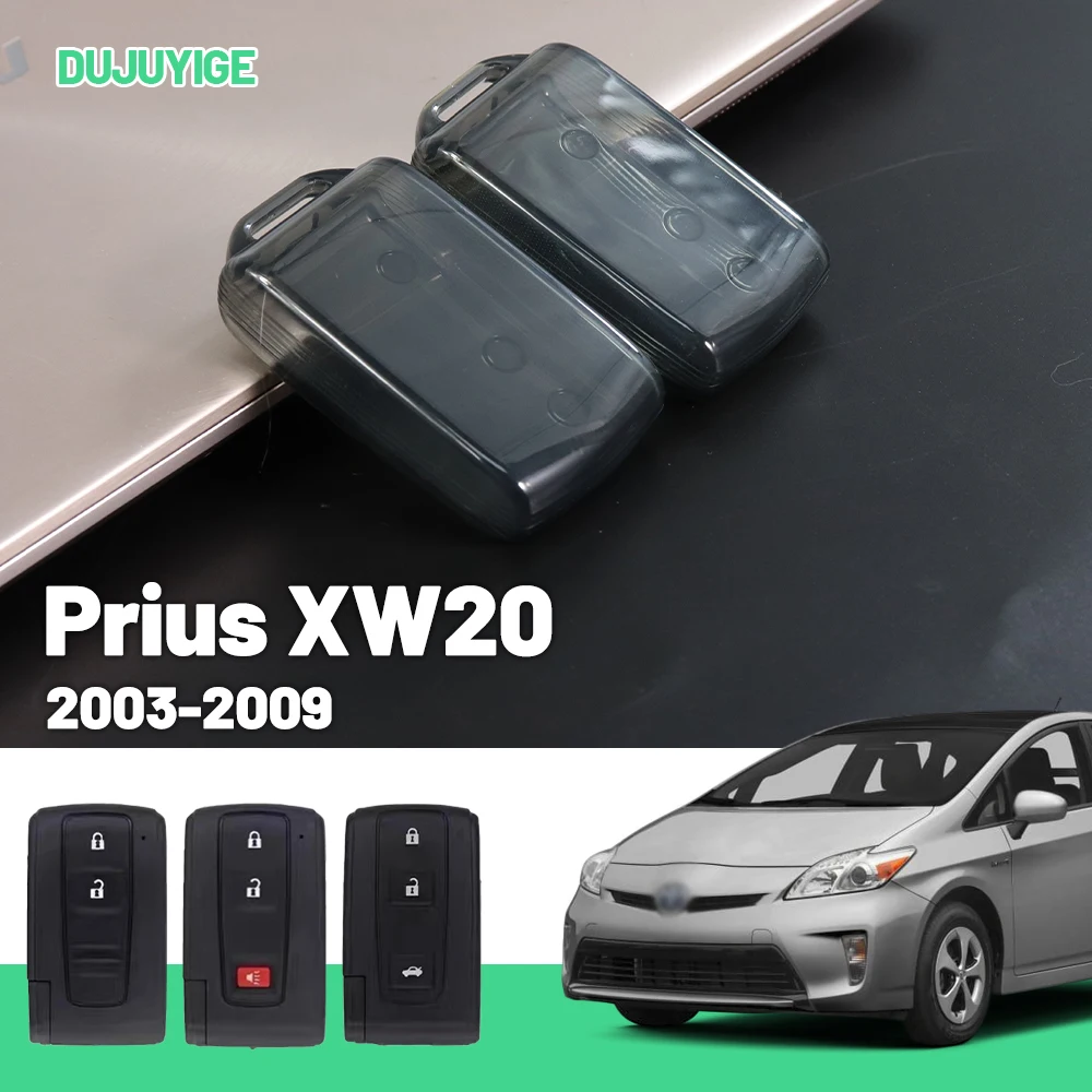 

Clear TPU Car Key Case For Toyota Prius XW20 2003-2009 Key Fob Cover Protector Shell Auto Accessories 2004 2005 2006 2007 2008