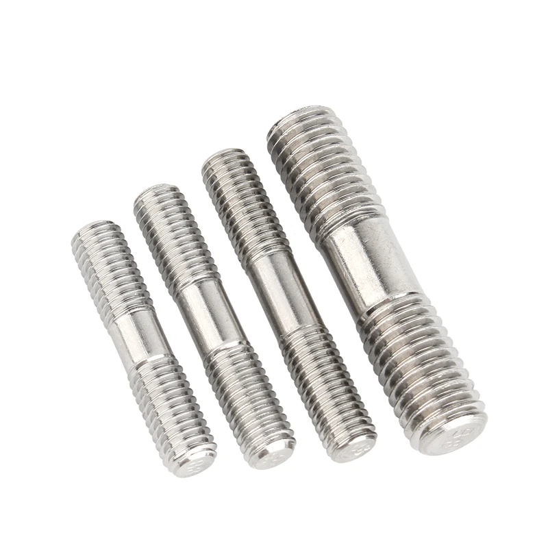 304 Stainless Steel Double End Thread Rod M3 M4 M5 M6 M8 M10 M12 M16 Double End Bolts Stud Bolt Tooth Stick Dual Head Thread Bar