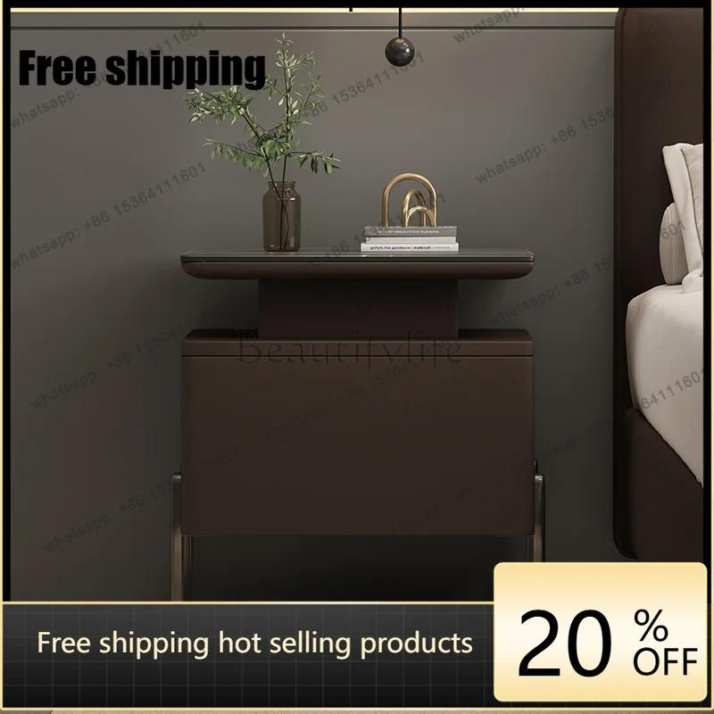 FGPremium Luxury Bedside Table Simple Storage Exquisite Glamour Nightstand Unique Elegant Meble Do Pokoju Bedroom Furnitures