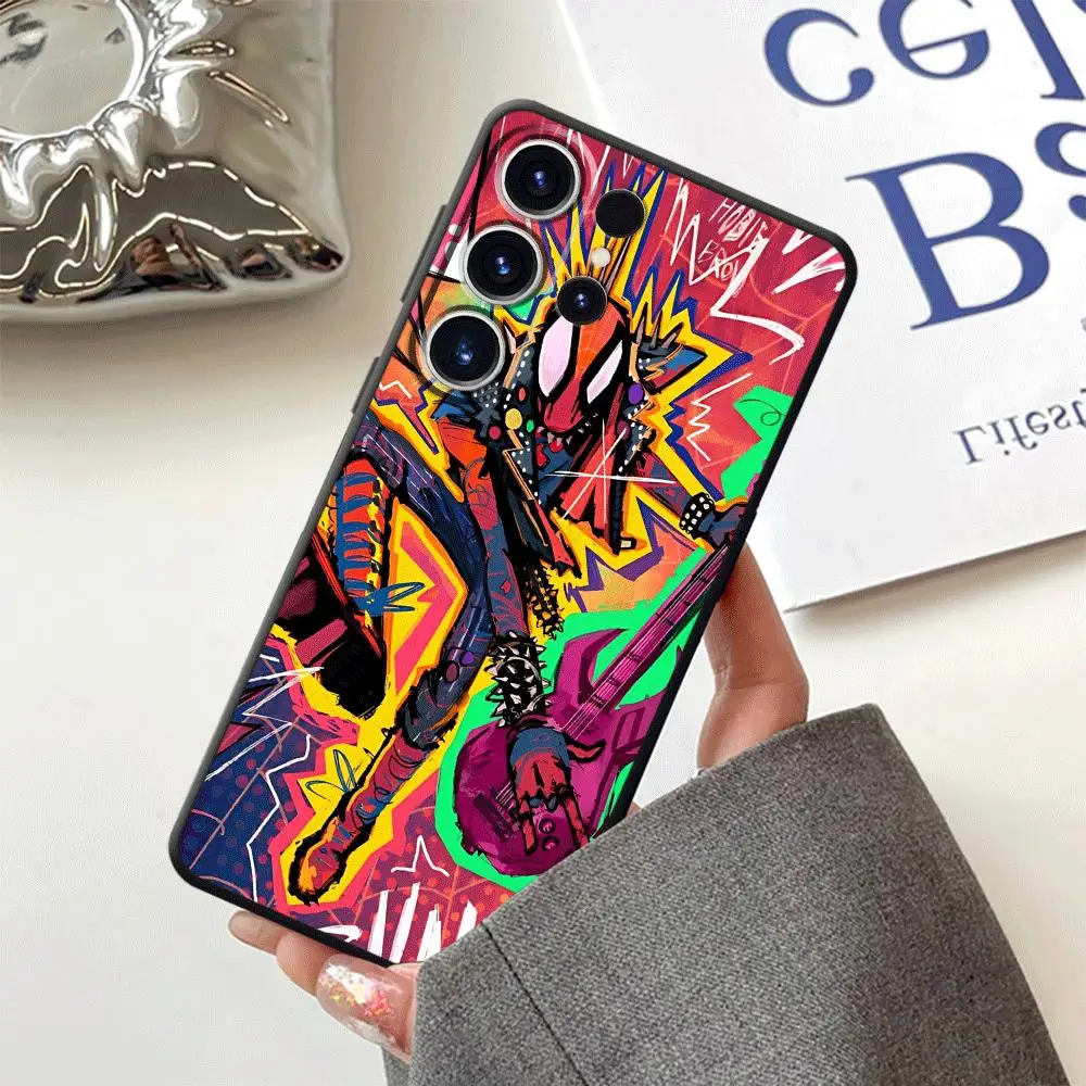 حافظة هاتف مارفل سبايدر مان بانك ، حقيبة سوداء ، S23 Plus ، 5G ، S20 FE ، 5G ، S22 Ultra ، S10 Lite ، S21 FE 5G ، S10 Plus