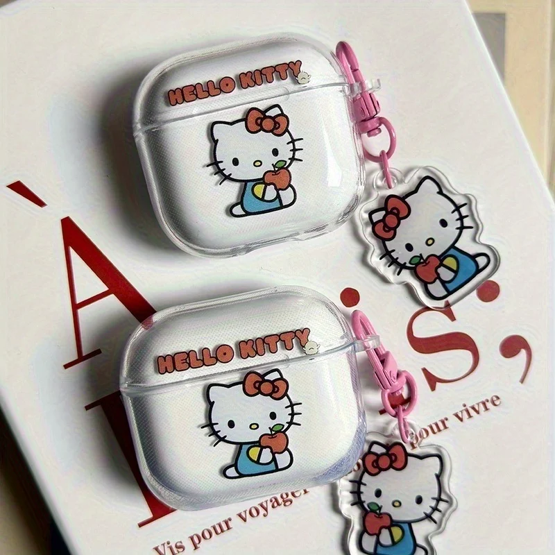 New Sanrio Hello Kitty Clear Earphone Case For Airpods 1 2 3