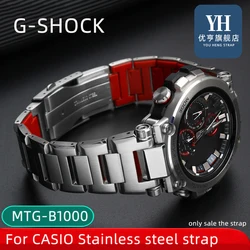 316 Stainless Steel Watchband for Casio GSHOCK MTG-B1000 G1000 Metal Strap Heart of Steel Bracelet with Tools Screw