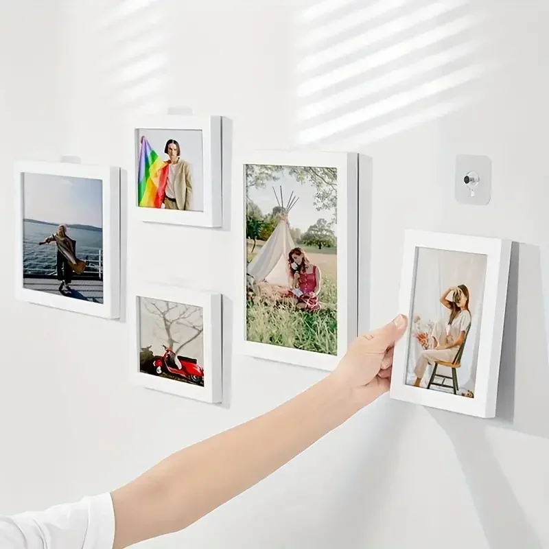 

10Pcs Punch-free Wall Hooks, Strong Load-bearing Adhesive , Photo Frame ,Invisible Traceless Hanging