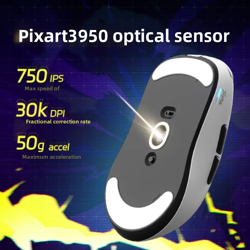 ماوس ألعاب لاسلكي SCYROX V8 خفيف الوزن مع جهاز استقبال 8k مثل غلاف الطلاء 3950 مستشعر بيئة العمل ماوس ألعاب مخصص