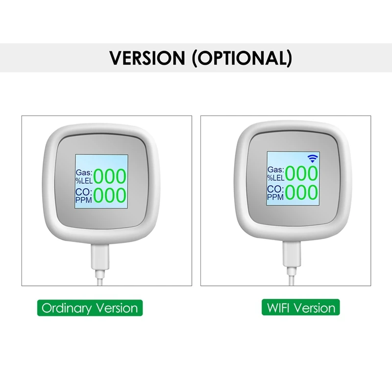 Tuya-Detector de Gas Combustible, alarma de Gas, Sensor Digital de detección de Gas, alarma de sonido, Detector inteligente de calidad del aire