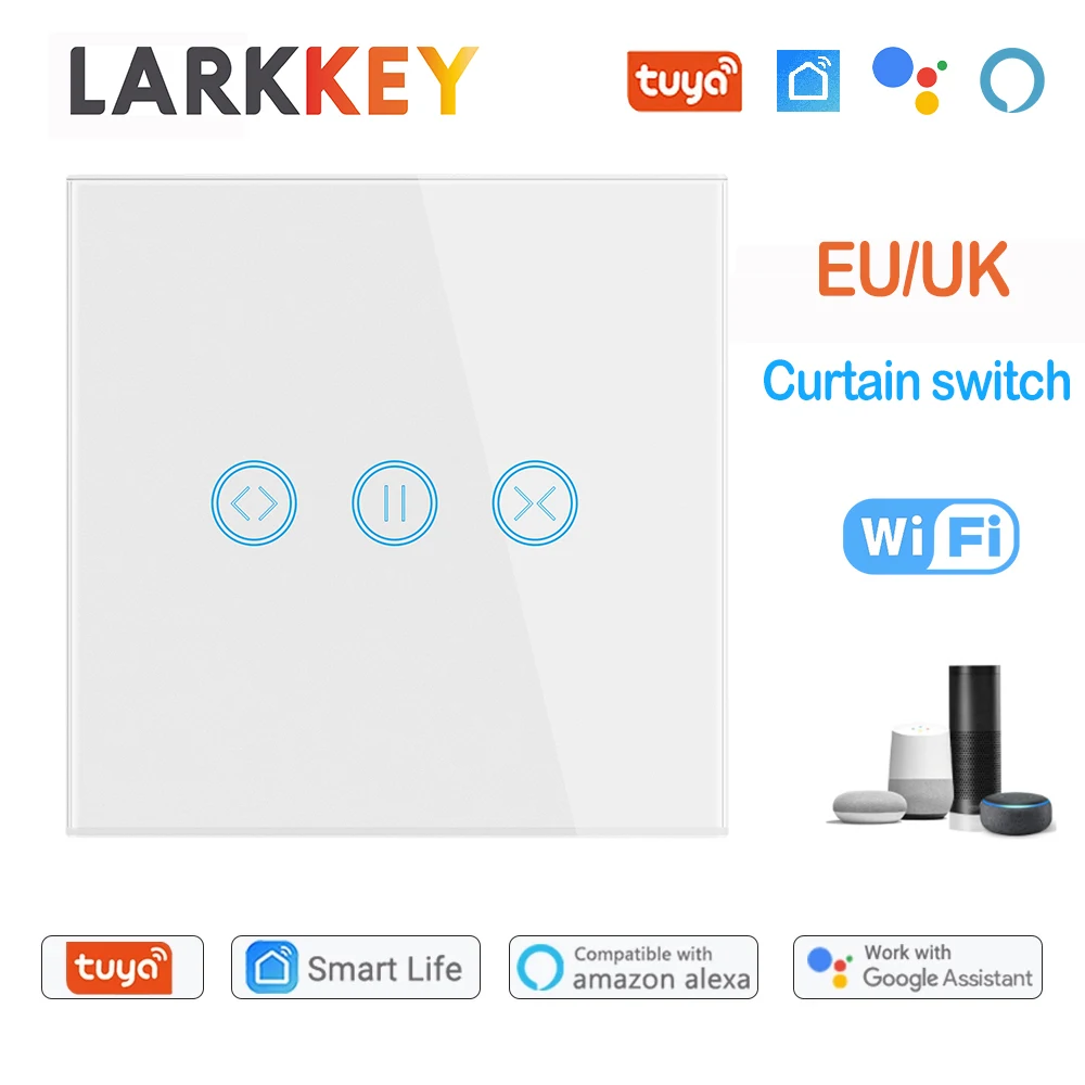 

Wifi Smart Curtains Switch Wireless Blinds Roller Shutter Connected Switch Support For Tuya APP Google Assistant Voice Control