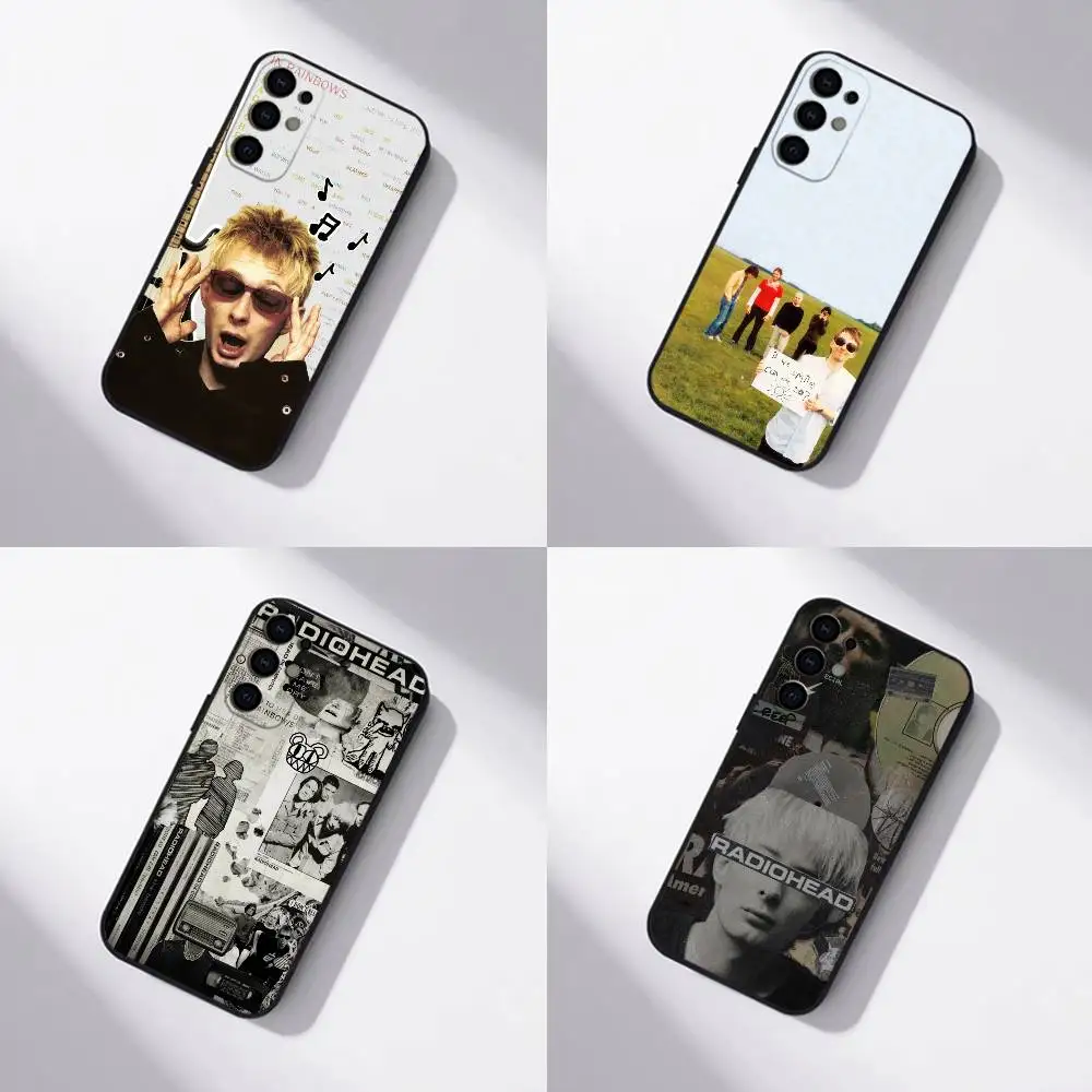 R-Radiohead In Rainbow Rock Band Phone Case For Samsung S25,S24,S21,S22,S23,S30,Ultra,S20,Plus,Fe,Lite,Note,10,Black Cover