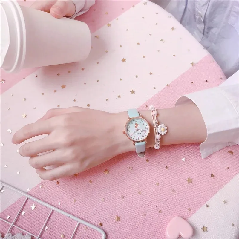 Cute Cat Children Watches Fashion Fall Proof Cartoon Kids Quartz Watch Student Sport Glow Gradient Girls Clock Orologio Donna