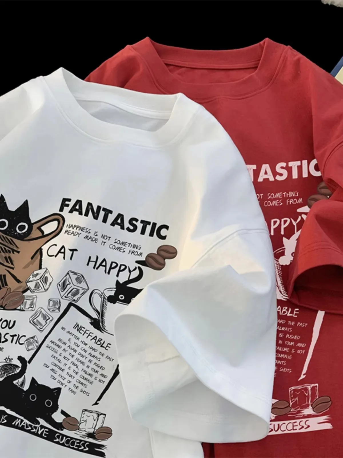 아메리칸 레트로 반팔 티셔츠, 여름 신상 트렌디 브랜드, 하이 스트리트 의류, 루즈 캐주얼 반팔 커플 티셔츠