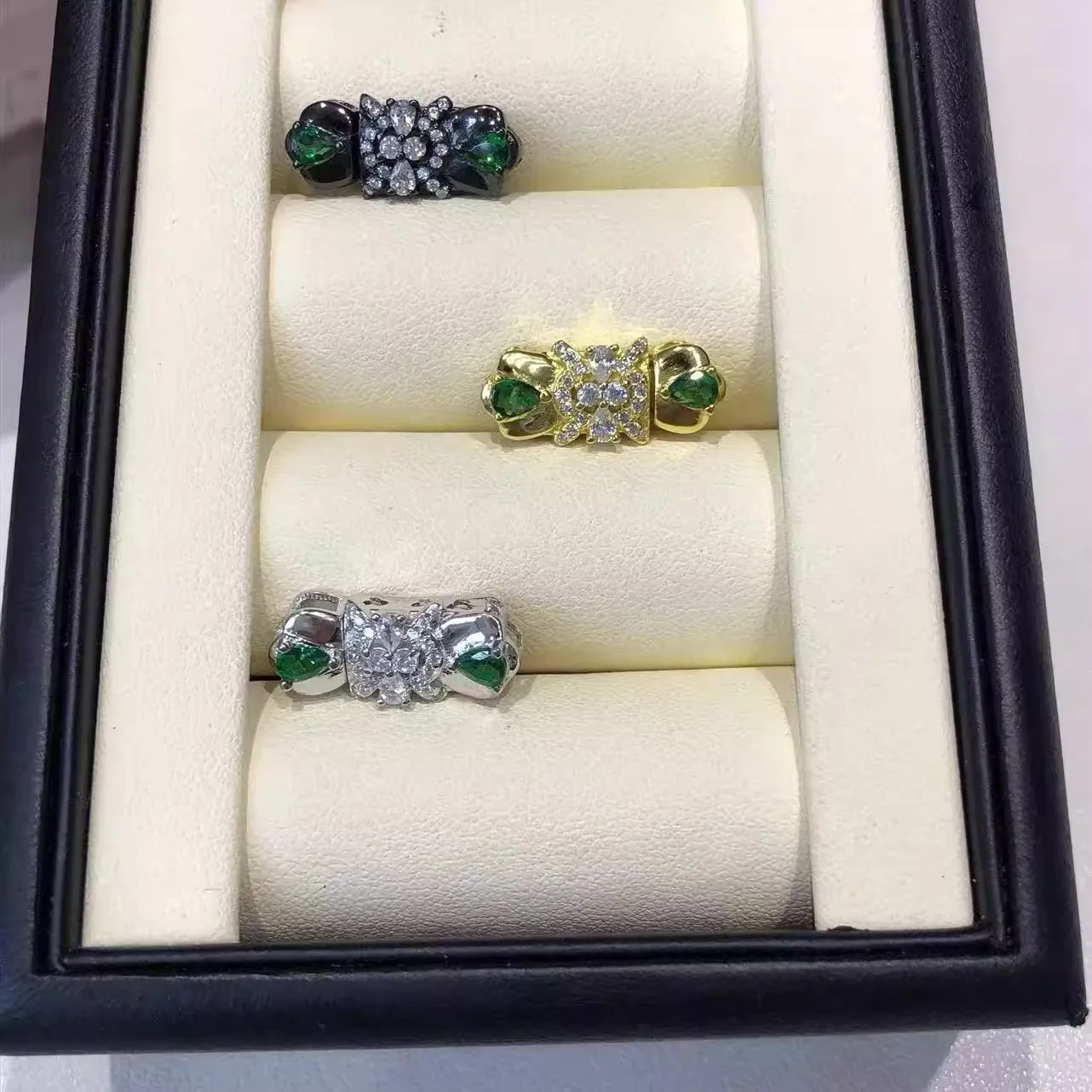 

MeiBaPJ New Arrival 925 Sterling Silver Green Stones Clasp Accessory Fine Wedding Jewelry for Women