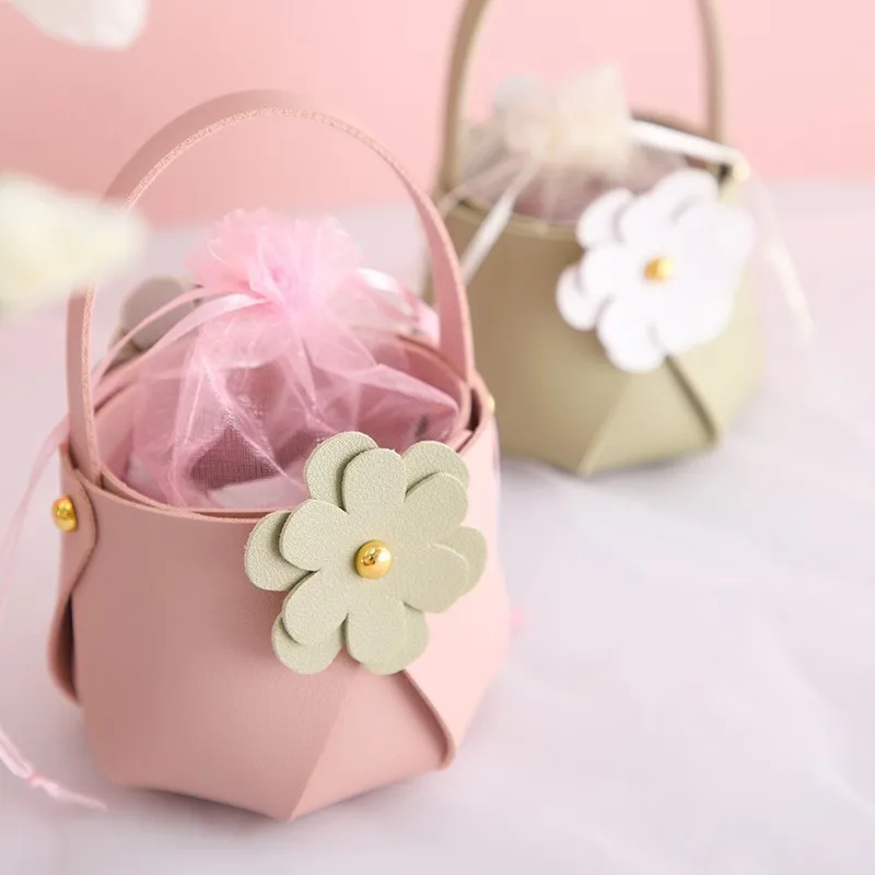 

Elegant Mini Handbag Candy Box with Organza Bag - Wedding Party Favor Gift,DIY Assembly Candy Organizer for Baby Shower Birthday
