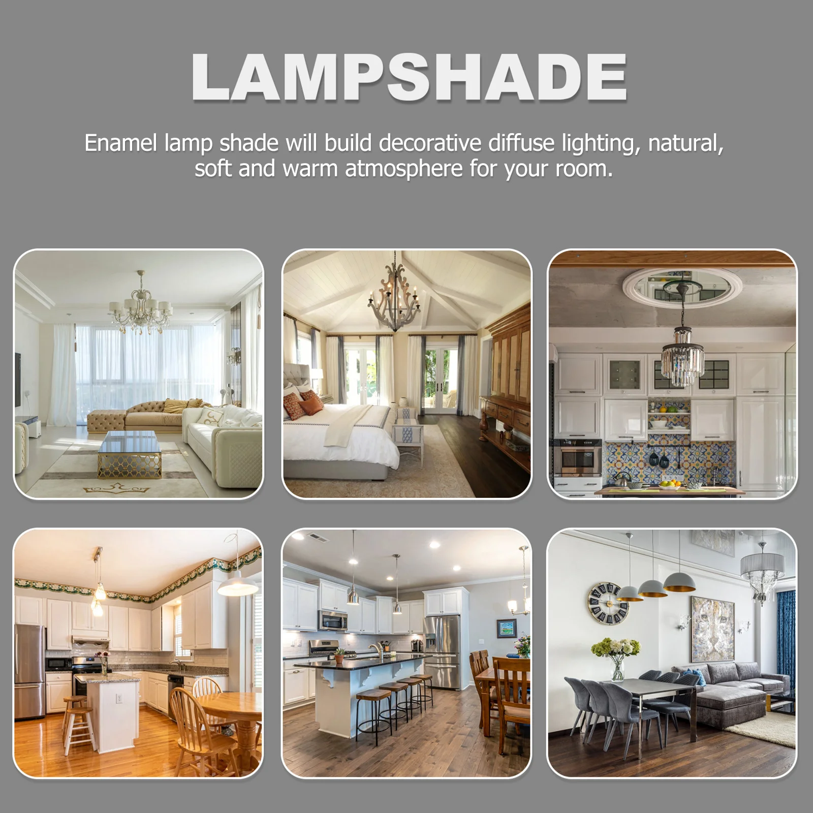 

1Pcs Vintage Style Enamel Lamp Shade Protective Cover Retro Design for Wall Table Floor Lamp Warm Atmosphere Enamel Lampshade