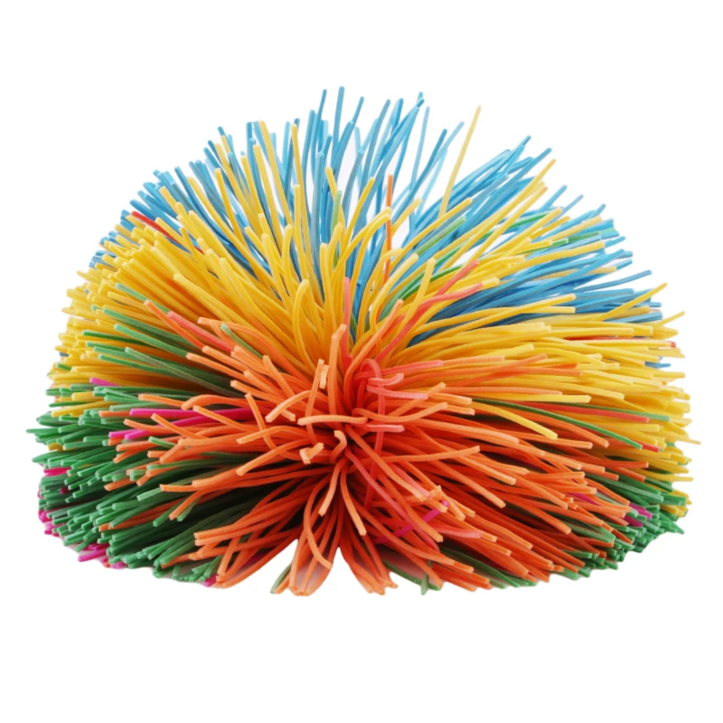 Anti-Stress 6cm/9cm Rainbow Fidget Sensory Koosh Ball Baby Funny Stretchy Ball Stress Relief Kids Autism Special Needs