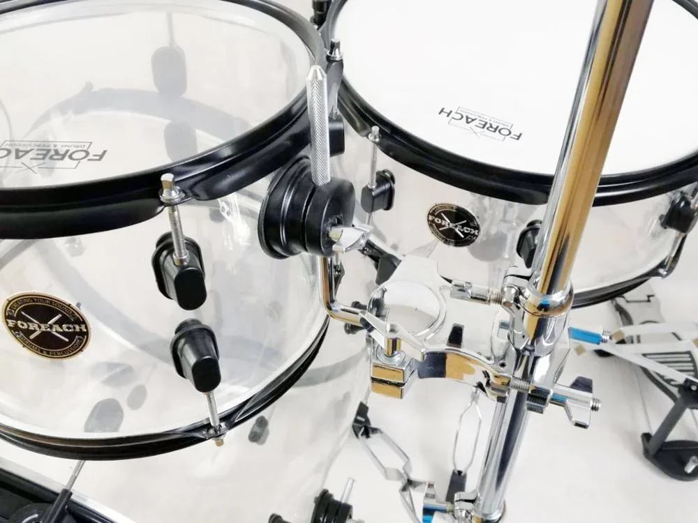 Seamless Clear Crystal Acrylic Drum Set