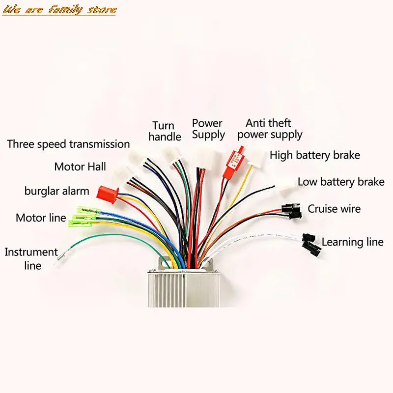 36V/48V Electric Bike 350W Brushless DC Motor Controller For Electric Bicycle E-bike Scooter Electric Bicycle Accessories