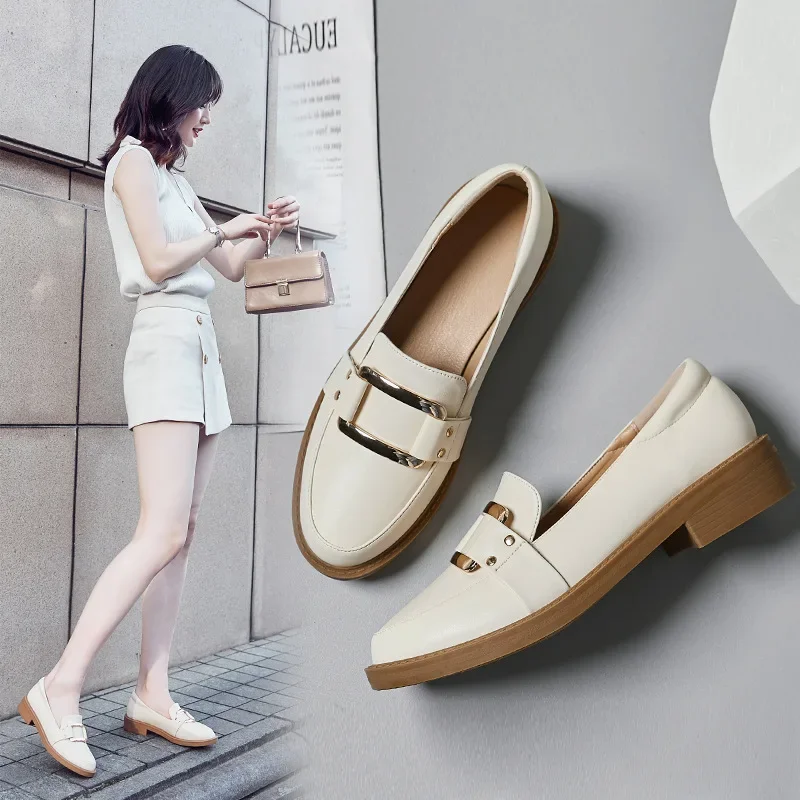 Women Low Heels Fashion Bowtie Platform Female Spring Shoes Fringe Chunky Heel Flat Shoe Casual Footwear Oxford