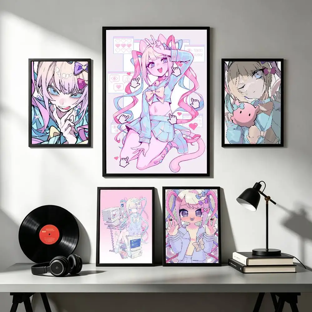 K-Kangel Needy Streamer Overload  Poster High Quality Dorm Living Room Aesthetic Wall Decoration Painting Stickers Gift