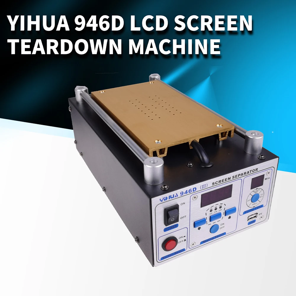 

YIHUA 946D-III LCD Screen Remover Vacuum Pump Intelligent Screen Separator With Curing Lamp Built In Vacuum Pump