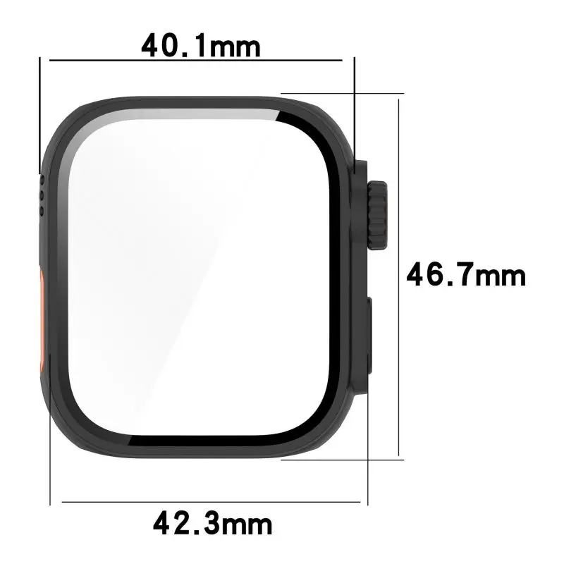 Caixa de vidro temperado para Huawei Watch Fit 3, pulseira de relógio inteligente, capa protetora, pára-choques, protetor de tela, moldura shell, como ultra2