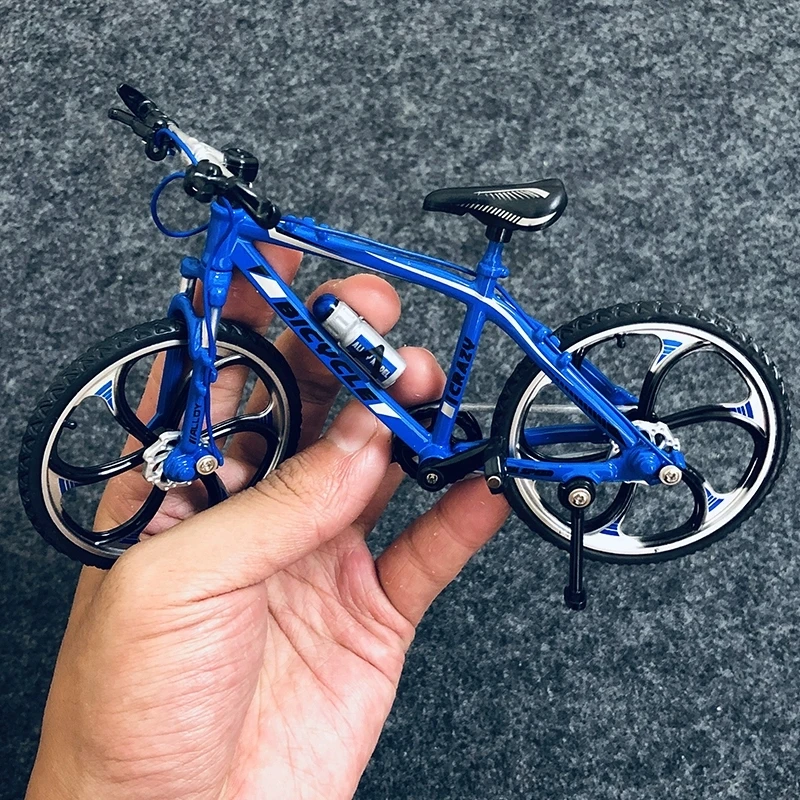 1:10 Mini Diecast Alloy Bicycle Model Metal Racing Finger Mountain bike Pocket portable simulation Collection Toys for children