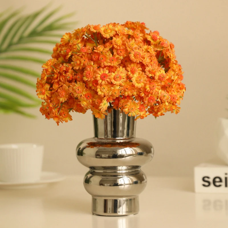 35 cm stile rurale fiore artificiale bouquet floreale fai da te materiali coordinati margherita artificiale piccola decorazione morbida per la casa fresca
