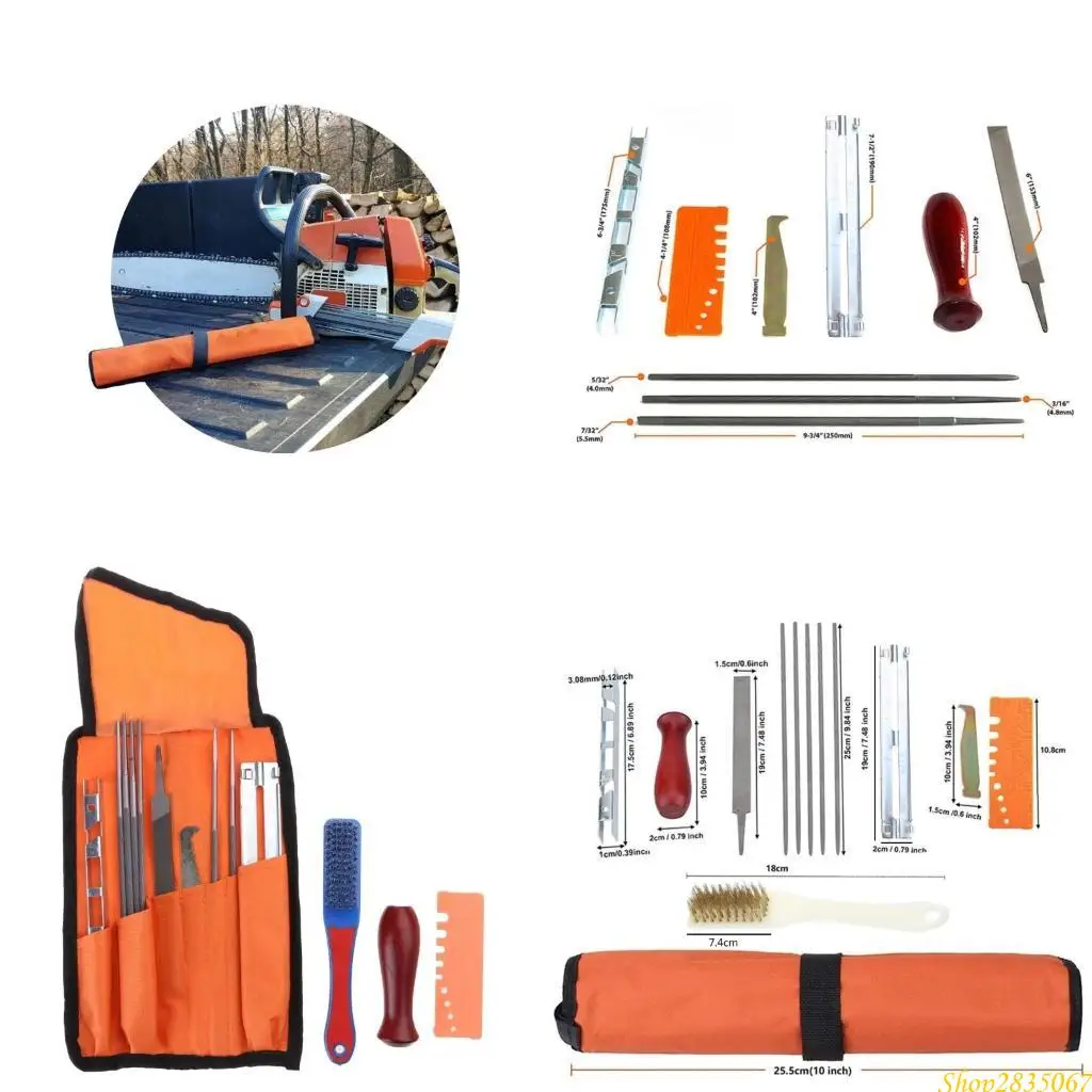 

13Pcs4.0/4.8/5.5mm Chain and File Set for Home Repairs and Woodworking 831F