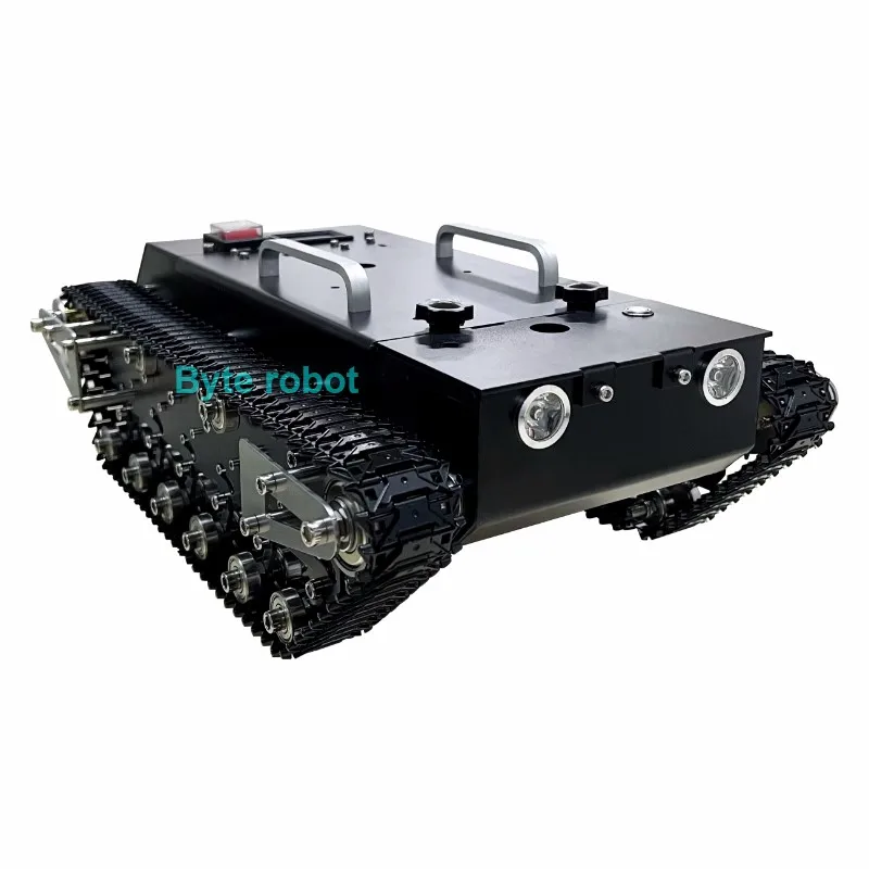 30Kg Belasting Gemonteerd RC Tank Chassis Metalen Spoor 12V Motor Tank Met Batterij voor STM32 Robot Kit met FS Handvat Programmeerbare Tank