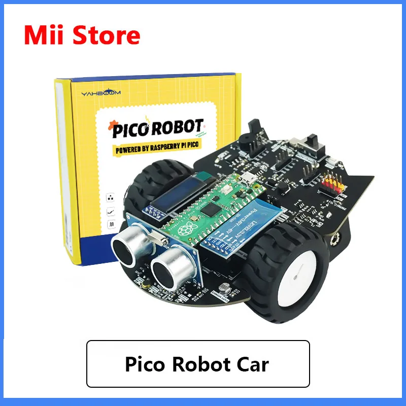 

Hot sell STEM educational remote control coding robot toy learning kit exclude Raspberry Pi Pico with battery