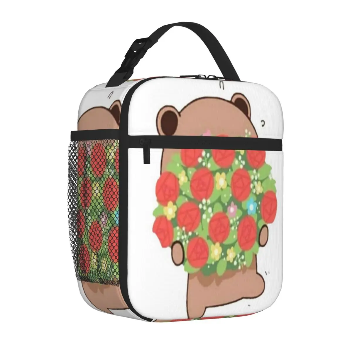 Bestselling Dudu Gives Bubu Flowers For Valentine S Day Trendy Neoprene Lunch Bag Diet Meal Packing Kids Lunch Bag