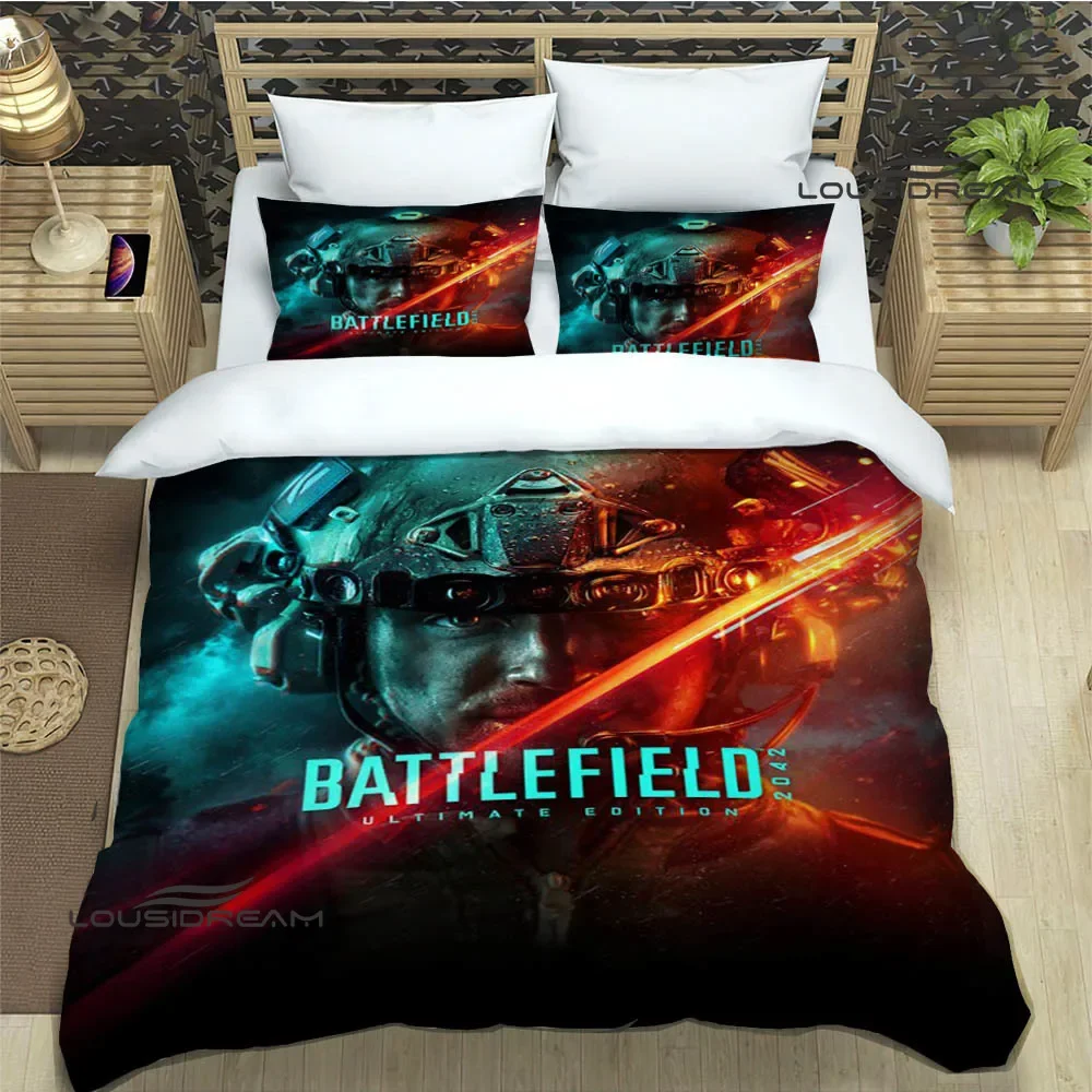 3D game Battlefield Print Bedding Sets exquisite bed supplies set duvet cover bed comforter set bedding set luxury birthday gift