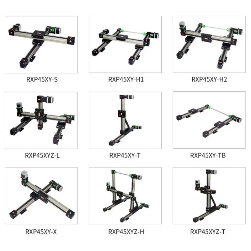 Imagem -06 - Módulo Deslizante de Correia Síncrona de Trilho Linear Cnc Rxp45 Inclui Suporte para Motor de Passo Personalização Acessórios de Impressora 3d