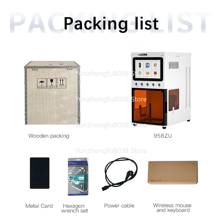 958ZU AI Voice UV Laser Machine, Smart Device, Suitable for Edge LCD Back Glass Case Removal