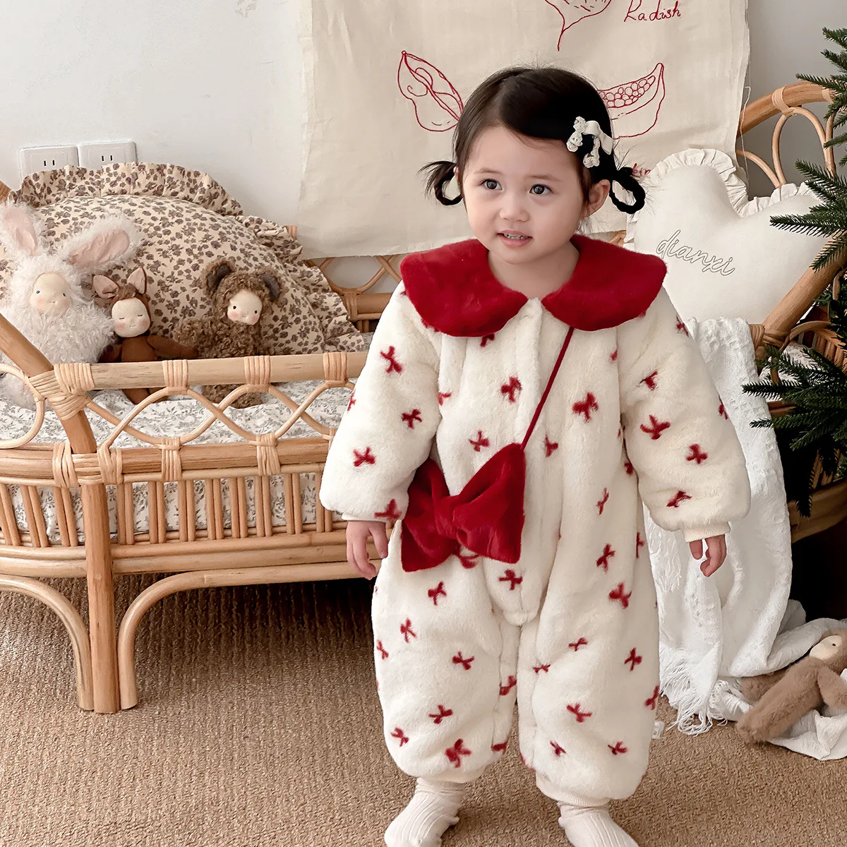 

Baby Girls Clothing Autumn Winter Jumpsuits For Newborn Boy Clothes Toddler Kids First Birthday One-Pieces Clothes 0-2Y Bodysuit