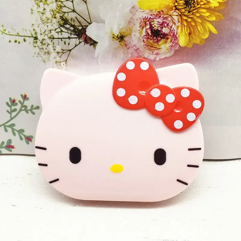 Hello Kitty Calculator Portable Foldable Vanity Mirror Cute Cartoon Girl Kids Learning Calculator Stationery School Supplies